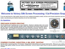 Tablet Screenshot of calprecisiongraphics.com